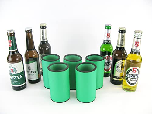 asiahouse24 5X Grüne Getränkekühler - Bierkühler - Flaschenkühler für Langen 0,33L Bierflaschen aus bestem 5-6mm dicken Neopren für Beste Kühlung - Qualitätskühler Modell 2023 asiahouse24 5X Grüne Getränkekühler - Bierkühler - Flaschenkühler für Langen 0,33L Bierflaschen aus bestem 5-6mm dicken Neopren für Beste Kühlung - Qualitätskühler Modell 2023 von asiahouse24