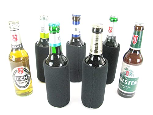 asiahouse24 6X Bierkühler für 0,33L Flaschen in Schwarz. Getränkekühler- Flaschenkühler für alle genormten Bierflaschen aus 5mm dicken Neopren für Beste Kühlung - Qualitätskühler (0,33L, Schwarz, 6) asiahouse24 6X Bierkühler für 0,33L Flaschen in Schwarz. Getränkekühler- Flaschenkühler für alle genormten Bierflaschen aus 5mm dicken Neopren für Beste Kühlung - Qualitätskühler (0,33L, Schwarz, 6) von asiahouse24