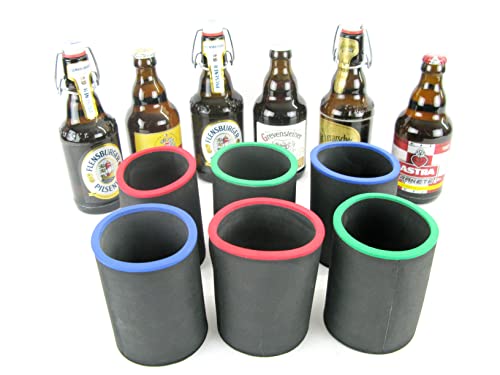 asiahouse24 6X Schwarze Getränkekühler - Bierkühler - Flaschenkühler für Kurze, Dicke 0,33L Bierflaschen aus bestem 5-6mm dicken Neopren für Beste Kühlung - Qualitätskühler Modell 2023 asiahouse24 6X Schwarze Getränkekühler - Bierkühler - Flaschenkühler für Kurze, Dicke 0,33L Bierflaschen aus bestem 5-6mm dicken Neopren für Beste Kühlung - Qualitätskühler Modell 2023 von asiahouse24