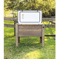Altholz Kühlbox Rustikale Getränke Station Mit Flaschenöffner von asisdesignsshop