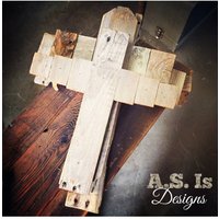 Rustikales Altholzkreuz Christliche Wanddekoration von asisdesignsshop