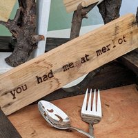 You Hard Me At Merlot Holzschild Rustikaler Altwein Dekor von asisdesignsshop