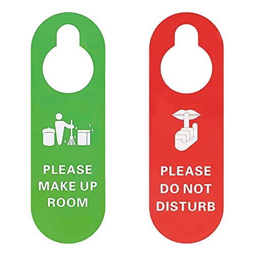 Aspire 10 Stück Bitte Nicht Stören Schilder PU-Leder Zimmer Reinigen Türschild Doppelseitiger Türhänger für Hotel von aspire