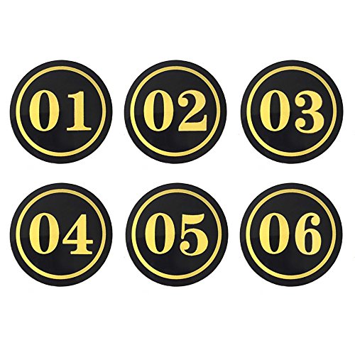 20 Stück Hausnummer Türschilder Nummern, Runde Aufkleber Türnummer aus Acryl 20 Stück Hausnummer Türschilder Nummern, Runde Aufkleber Türnummer aus Acryl von aspire