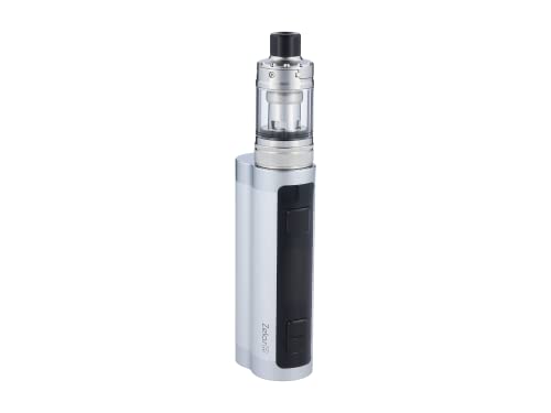 Aspire Zelos X E Zigarette | bis 80 Watt Ausgangsleistung | Verschiedene Dampfmodi | 3 ml Tankvolumen | Zwei Verdampferköpfe enthalten | Farbe: Silber von aspire