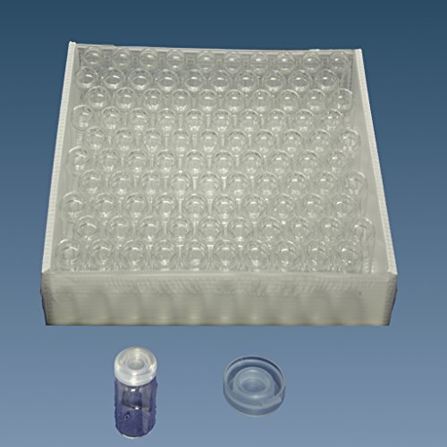 Ampullen, Rollrandgläser, Gewürzgläser, Schnappdeckelgläser incl. PE Deckel (10, 40 x 19 mm = 5 ml) von assistent11