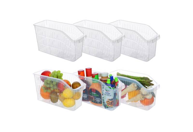 astor24 Aufbewahrungsbox 3er Set Kühlschrank Organizer Aufbewahrungs Box Korb Kiste Vorratsbehä von astor24