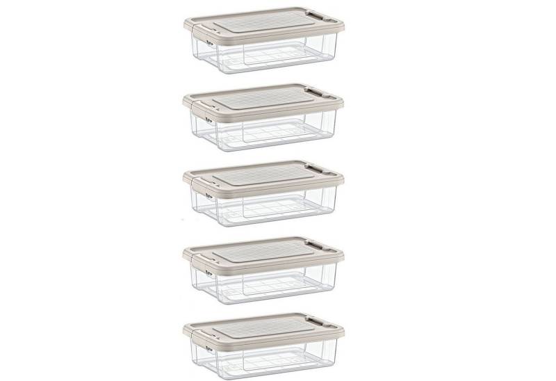 astor24 Aufbewahrungsbox Aufbewahrungsbox Deckel Kunststoffbox Transparent Regalbox Lagerbox (Spielzeugbox), 16 verschiedene Größen Stapelbox Kiste Lagerbox Werkstatt Garten von astor24