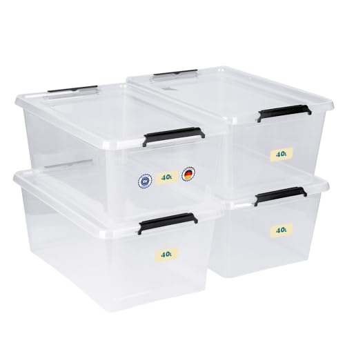 astor24 Aufbewahrungsbox mit Deckel - transparent Organizer - lebensmittelecht - stapelbar. Ideal für Büro, Kinderzimmer, Kleiderboxen - Küche - Werkstatt astor24 Aufbewahrungsbox mit Deckel - transparent Organizer - lebensmittelecht - stapelbar. Ideal für Büro, Kinderzimmer, Kleiderboxen - Küche - Werkstatt von astor24