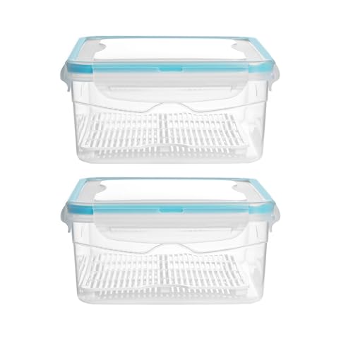 astor24 Premium Frischhaltedosen - Mealprep - 2x 2400ml - 100% luftdicht und auslaufsicher -40 bis +100 Grad - Aufbewahrungsbox - Vorratsdosen - Spülmaschinen-, Gefrierschrank geeignet - BPA frei von astor24