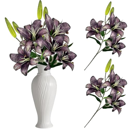 astylishome Künstliche Blumen zur Dekoration, künstliche Blumenarrangements, Lilienstrauß 4820 astylishome Künstliche Blumen zur Dekoration, künstliche Blumenarrangements, Lilienstrauß 4820 von astylishome