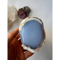 Blauer Chalcedon, Polierter Blauer Seltener Chalcedon von asunshinesmile