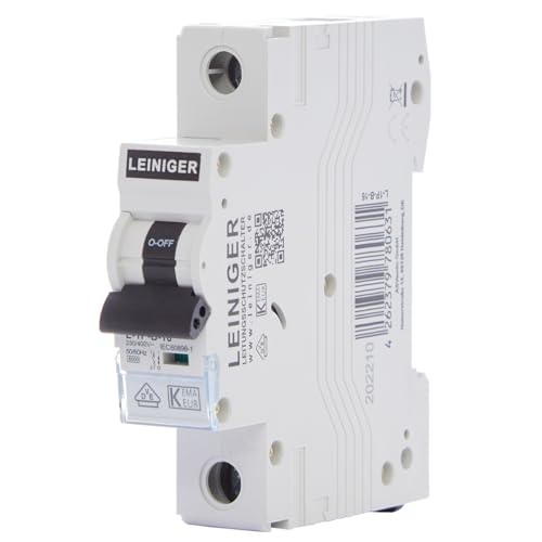LEINIGER Leitungsschutzschalter/LS-Schalter/Sicherungsautomat/Sicherung / 1-Polig / 3-Polig/B oder C / 2A - 63A / VDE zertifiziert (1-Polig C: 32A) von asvendo