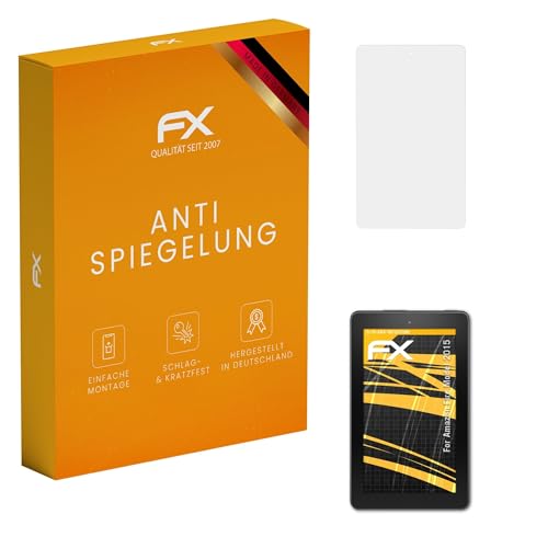 atFoliX Panzerfolie kompatibel mit Amazn F¡re Model 2015 Schutzfolie, entspiegelnde und stoßdämpfende FX Folie (2X) von atFoliX