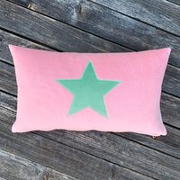 Kuschel-Kissen "Stern" ~ Aus Bio Baumwolle Nicky Stoff Natürlich Weich Nachhaltig Kleines Geschenk Allergikerinnen Geeignet von atelierNAHTUNDART