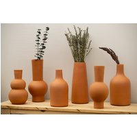 Keramik Hohe Vase, Rustikale Tonvase, Große Terrakottavase, Boho-Dekorvasen, Trockenblumenvase, Neues Zuhause Geschenk von atelierShandmade