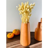 Natürliche Hohe Tonvasen, Boho Terrakotta Vase, Wohnzimmer Rustikale Dekor Herbst Keramik Vase Für Getrocknete Blumen, Bauernhaus Knospe von atelierShandmade