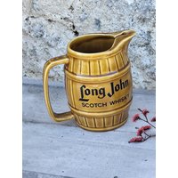 Antiker Long John Whiskykrug Aus Keramik von atelierdemadamerose