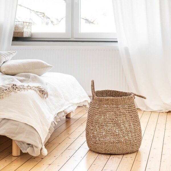 atisan Seegras Korb Alam mit Henkel in verschiedenen Größen (M,L) von atisan