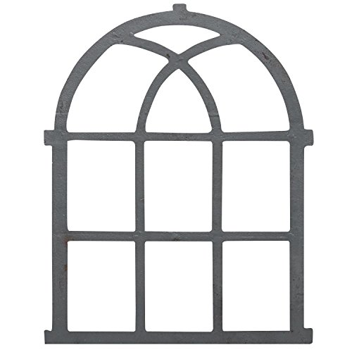 aubaho Fenster grau Stallfenster Eisenfenster Scheunenfenster Eisen 72cm Antik-Stil (f2) von aubaho