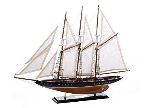 Modellschiff Atlantic Segelschiff Segelyacht Yacht Schiff 71cm kein Bausatz von aubaho