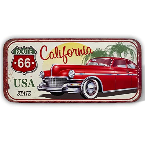 XXL Blechschild Magnettafel Route 66 USA California Wandschild 100x47cm von aubaho