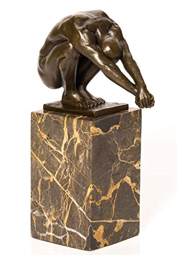 aubaho Bronze Schwimmer Turmspringer Skulptur Akt Erotik Skulptur Figur antik Stil von aubaho