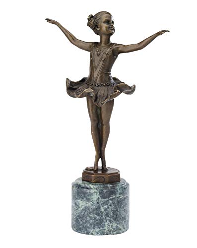 aubaho Bronze nach Ferdinand Preiss Ballerina Tänzerin Skulptur Art Deko Antik-Stil von aubaho