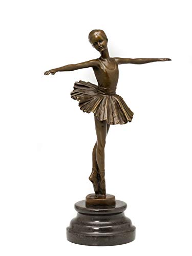 Bronzeskulptur nach Degas Ballerina Bronze Kopie Replik Figur Antik-Stil (g) von aubaho