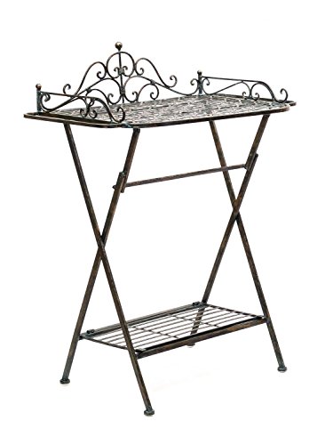 aubaho Butlers´s Tray Serviertisch Gartentisch Garten Klapptisch Beistelltisch Garden von aubaho
