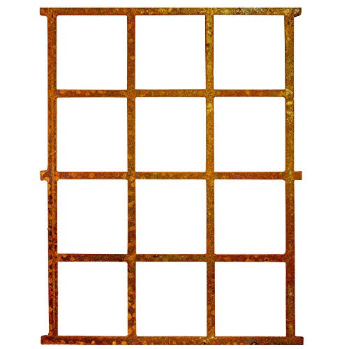 aubaho Fenster Rost Stall Eisenfenster Scheunenfenster Eisen Antik-Stil Gitter 95cm von aubaho