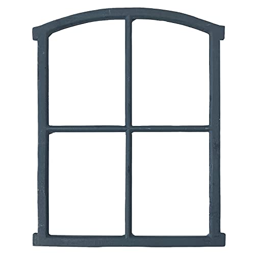Fenster grau Stallfenster Eisenfenster Scheunenfenster Eisen 64cm Antik-Stil (h) von aubaho