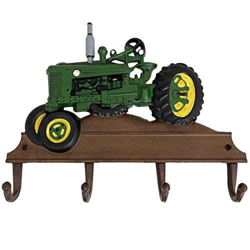 aubaho Kleiderhaken Traktor Wandgarderobe Garderobe Fahrzeug Eisen Antik-Stil 36cm (b) von aubaho