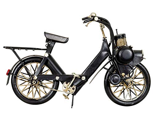 aubaho Modell Fahrrad Mofa Mofamodell Moped Nostalgie Blech Metall Antik-Stil 25cm von aubaho