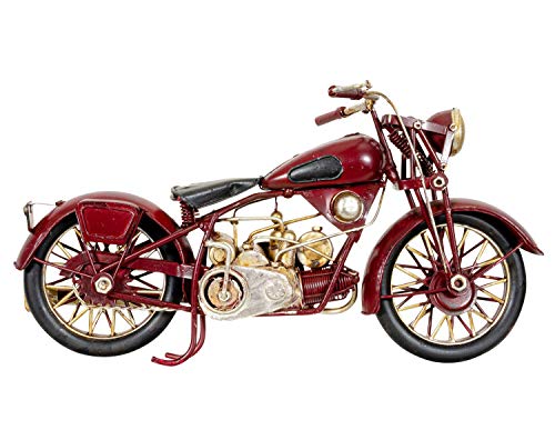 aubaho Modellmotorrad Motorrad Modell Nostalgie Blech Metall Antik-Stil 27cm von aubaho