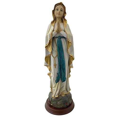 aubaho Skulptur Madonna Heiligenfigur Maria Figur Statue Kunststein 43cm Antik-Stil von aubaho