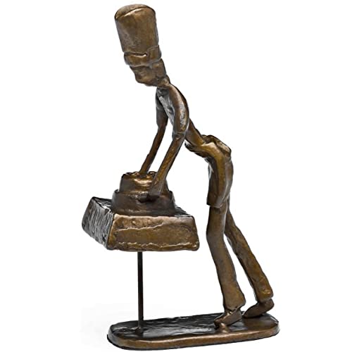 aubaho Skulptur Patissier Bäcker Koch Restaurant Küche Antik-Stil Bronze Figur Moderne Kunst von aubaho