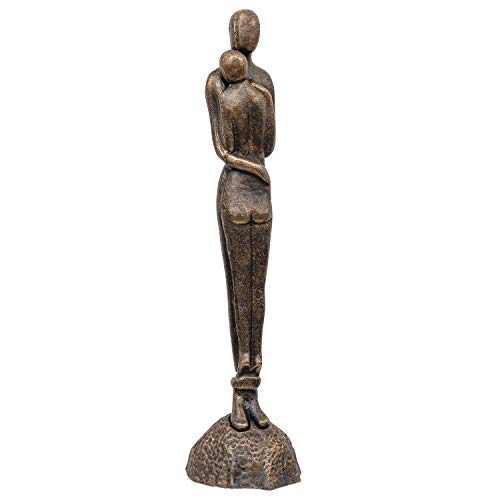 aubaho Skulptur Statue Figur Liebespaar Liebe Paar Hochzeit Eisen Garten 67cm (a) von aubaho