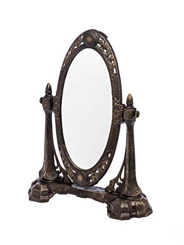 aubaho Spiegel Schminkspiegel Kosmetikspiegel antik Jugendstil Eisen Mirror Iron von aubaho