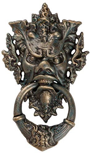 aubaho Türklopfer Teufel Gesicht Figur Skulptur Eisen Antik-Stil 37cm von aubaho