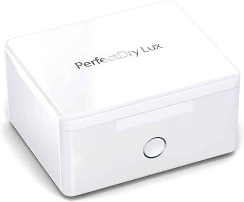 Audinell PerfectDry Lux Elektronische Trockenbox für Hörgeräte - mit UV-C Lampe - Entfernt Schweiß und Feuchtigkeit - Entfeuchter und Trockner Hörsysteme - mit Temperaturkontrolle von audinell
