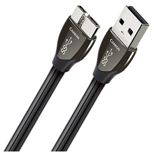 Audioquest 1.5 m Carbon Micro 3.0 1,5 m USB A Micro B schwarz Kabel USB – Kabel USB (1,5 m, 3.0 (3.1 Gen 1), USB A, Micro B, männlich/männlich, schwarz) von audioquest