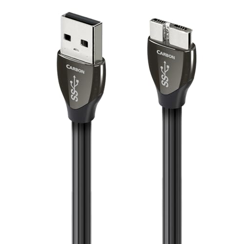 Audioquest 1.5 m Carbon Micro 3.0 1,5 m USB A Micro B schwarz Kabel USB – Kabel USB (1,5 m, 3.0 (3.1 Gen 1), USB A, Micro B, männlich/männlich, schwarz) von audioquest