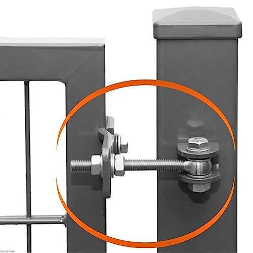 auf-mass24 Erweiterungs-Set Öffnungswinkel 180° für alle Einzeltore PROFI SOLID Versa Slim Zaun Doppelstabmattenzaun (RAL7016 Anthrazit) von auf-mass24