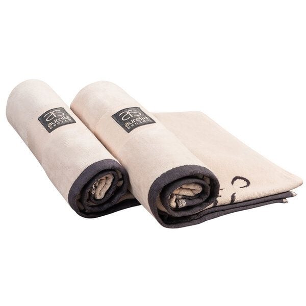 aurelia bensch Strandtuch, Saunahandtuch, Beachtowel (2er Set), Bio-Baumwolle, Badetuch, Wellnes-Towels, Blanket GOTS von aurelia bensch