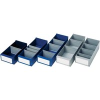 LA-KA-PE Regalkasten, blau PS, L300xB160xH100/112mm von LA-KA-PE