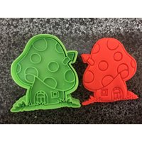 2 Stück Pilz Ausstechform Prägezange von aussiecookiecutters