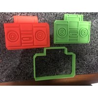 Ghettoblaster 02 Ausstechform Prägezange von aussiecookiecutters