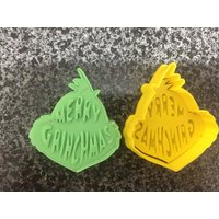 Merry Grinchmas Ausstechform Prägezange Merry Grinchmas Ausstechform Prägezange von aussiecookiecutters
