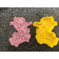 Maus Auf Einem Skate Brett Ausstechform Präge von aussiecookiecutters